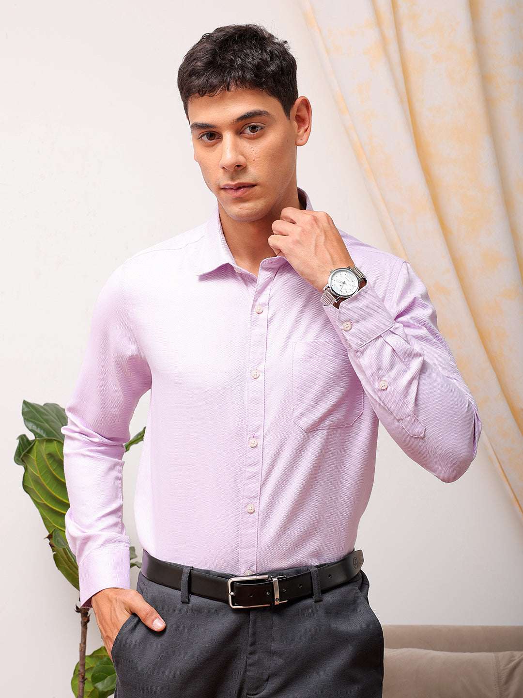 Shop Men Solid Formal Shirt Online.