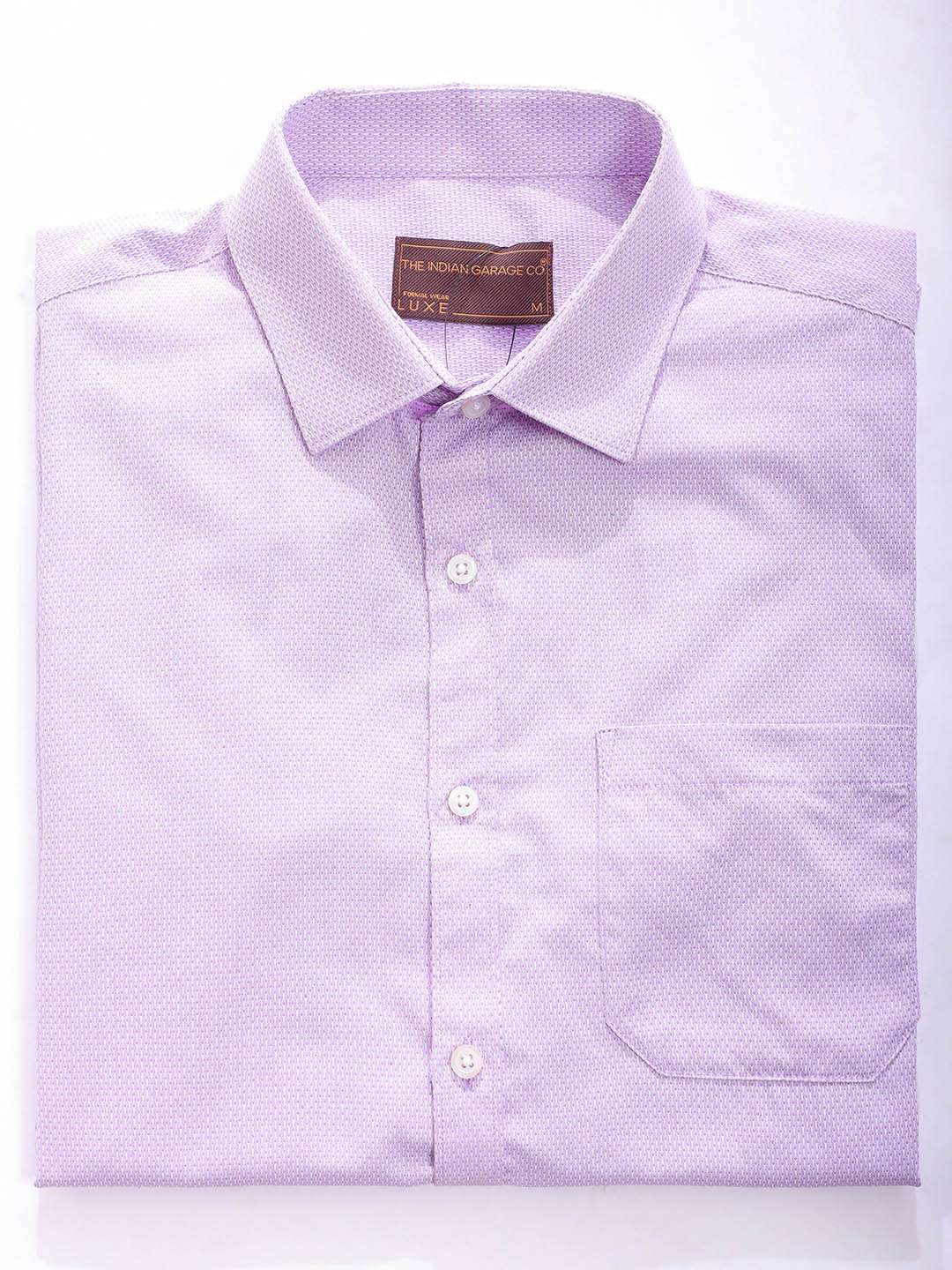 Shop Men Purple Slim Fit Solid Formal Shirt Online.