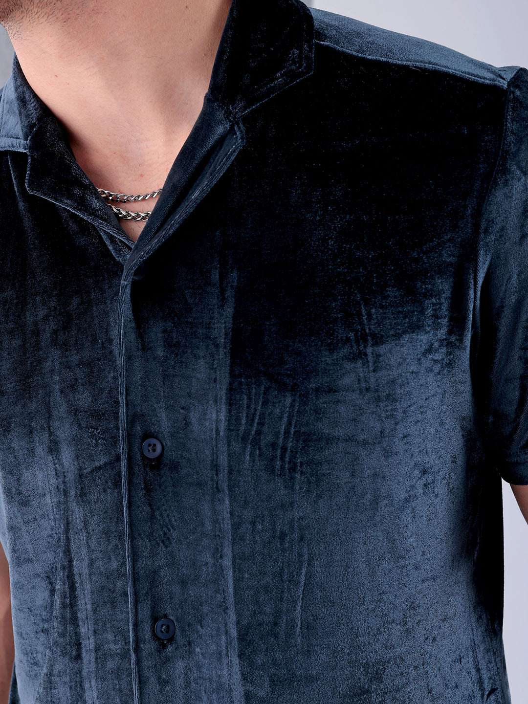 Shop Men Solid Velvet Shirt Online.