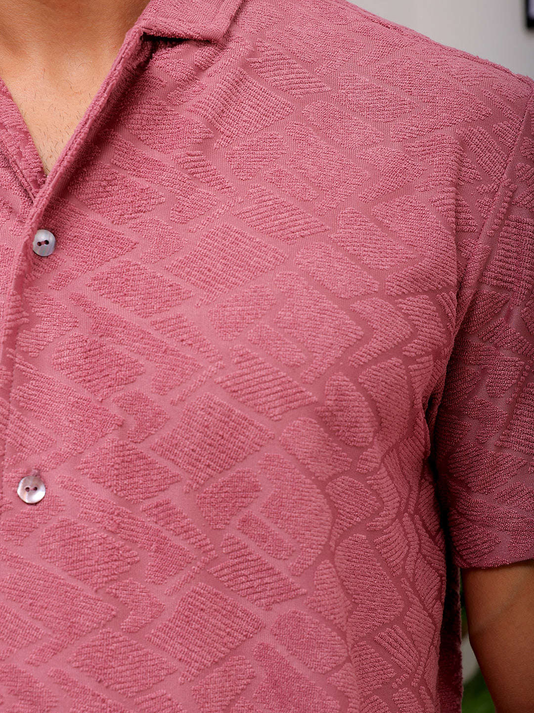 Shop Men's Textured Relaxed Fit Shirt Online.