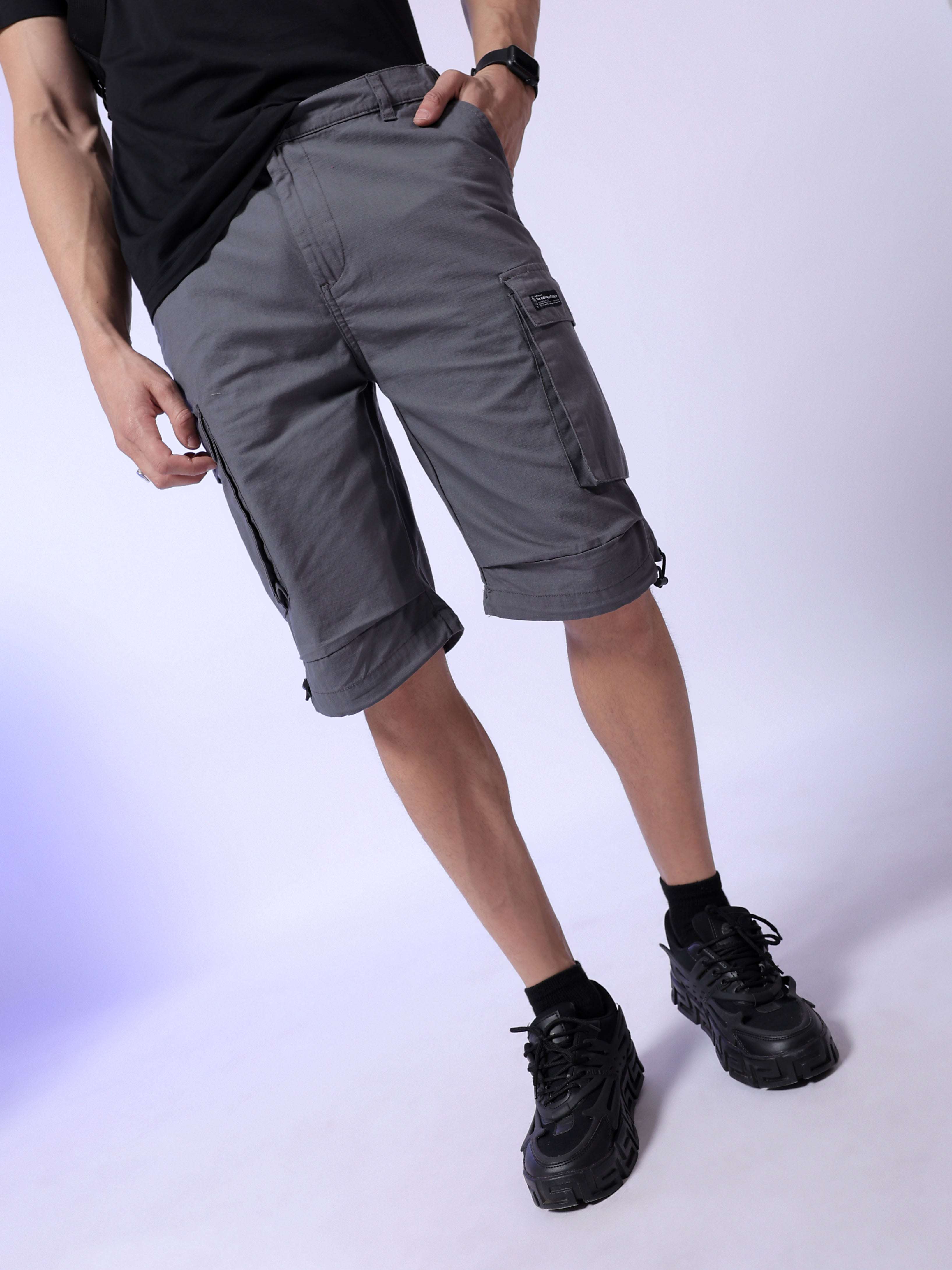 Shop Men Solid Shorts Online.