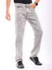 Shop Men Light Grey Solid G361 Vintage Straight Fit Jeans Online.