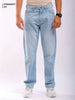 Shop Men Light Blue G361 Vintage Straight Fit Jeans Online.
