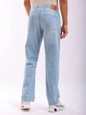 Shop Men Light Blue G361 Vintage Straight Fit Jeans Online.