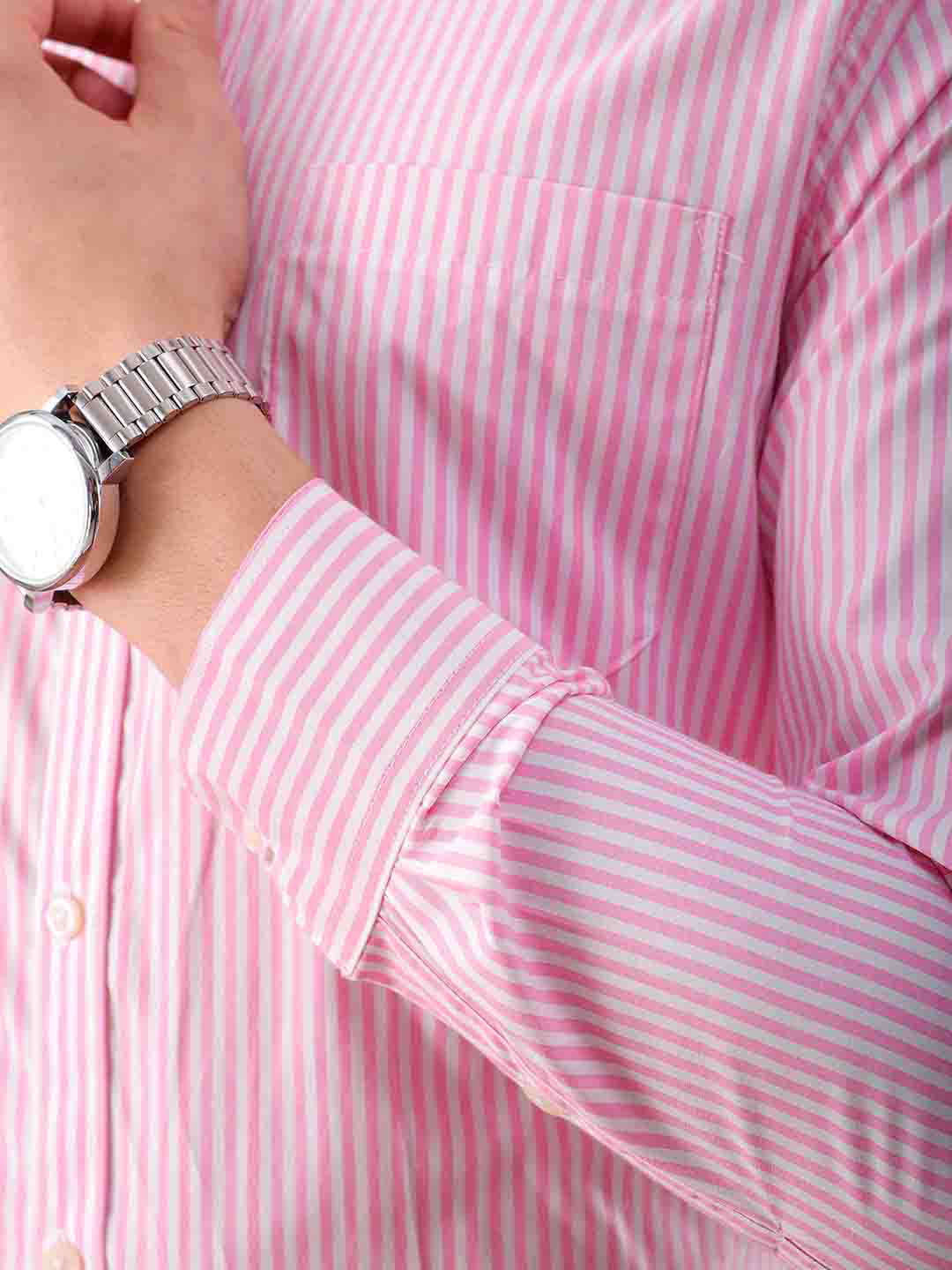 Shop Men's Striped Slim Fit Shirt Online.