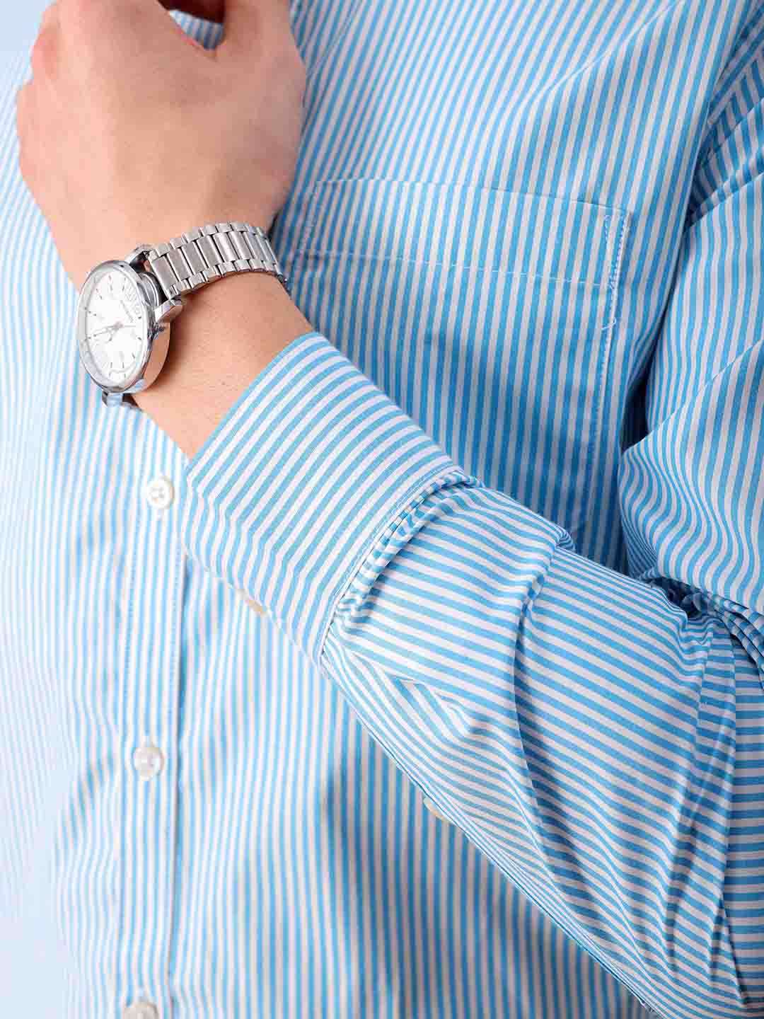 Shop Men's Striped Slim Fit Shirt Online.