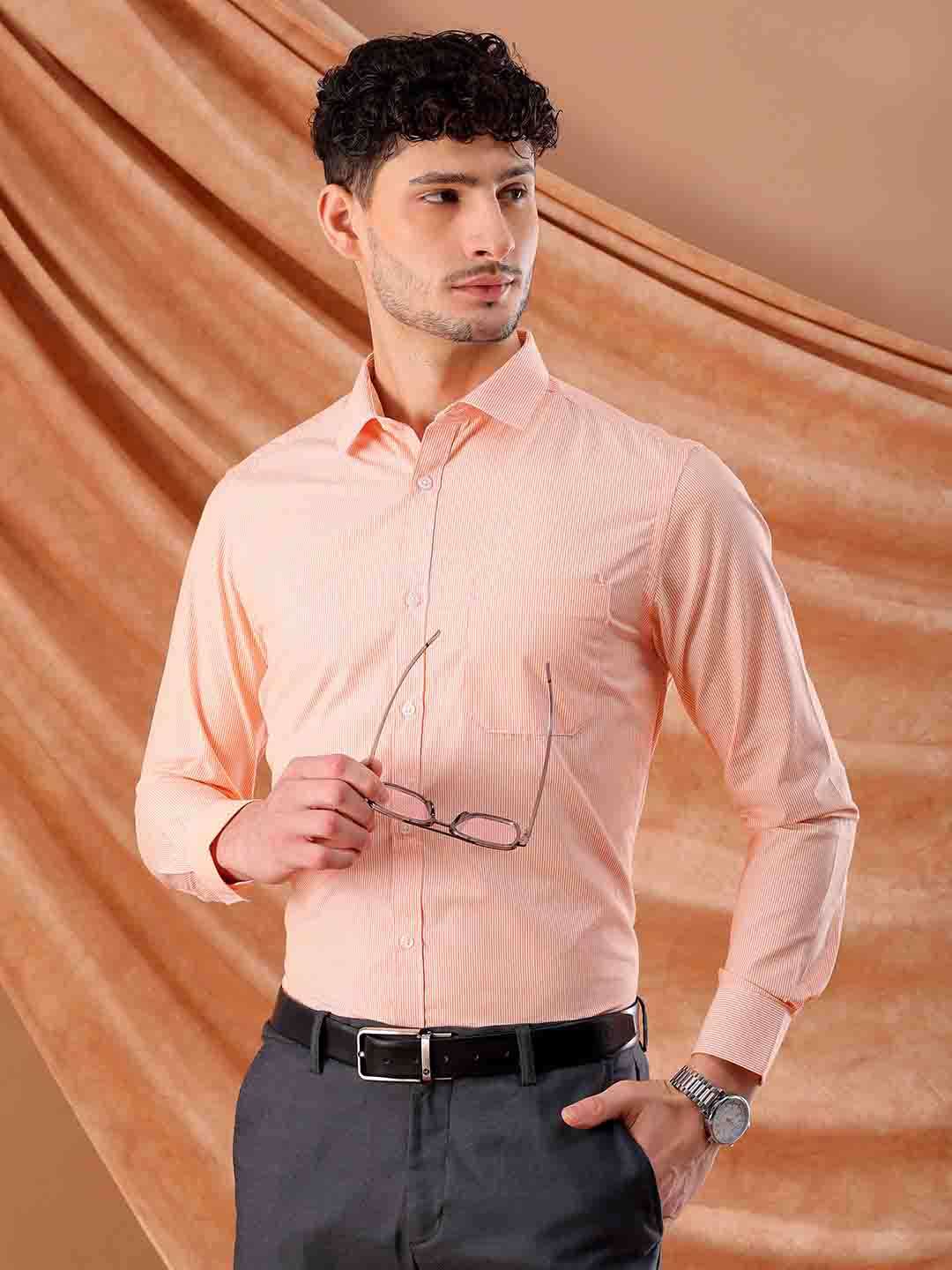 Shop Men's Striped Slim Fit Shirt Online.