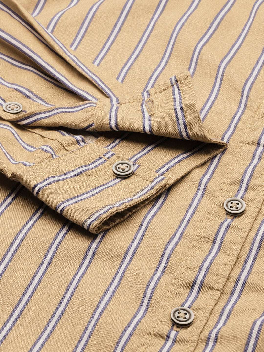 Shop Men Striped Slim Fit Shirt Online.