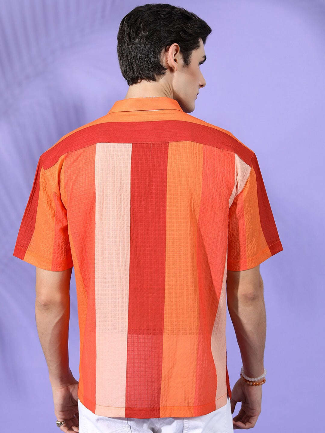 Shop Men Striped Resort Wear Shirt Online.