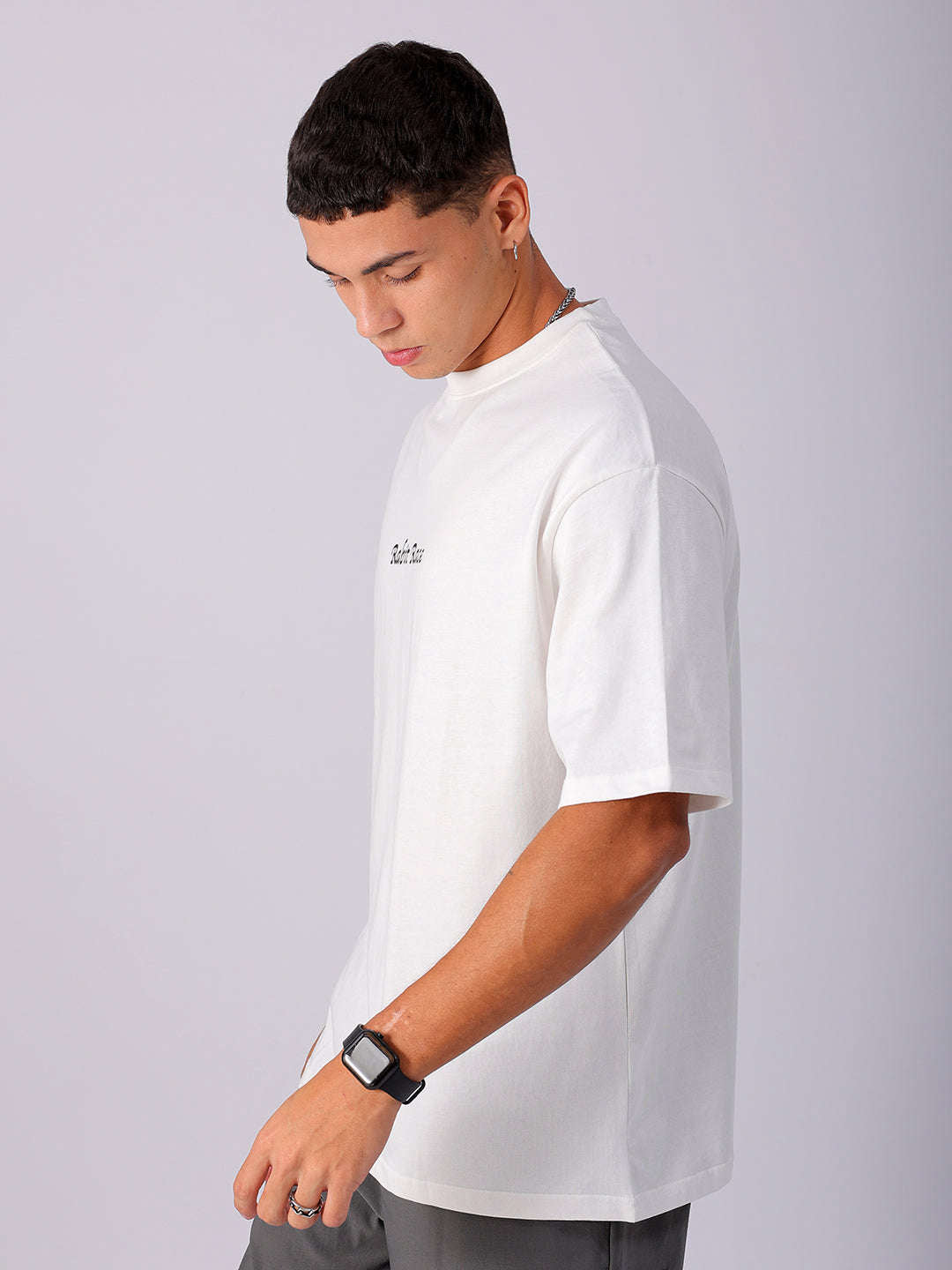 Shop Men's Back Printed Oversized T-Shirt Online.