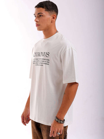 Shop Men's Back Printed Oversized T-Shirt Online.