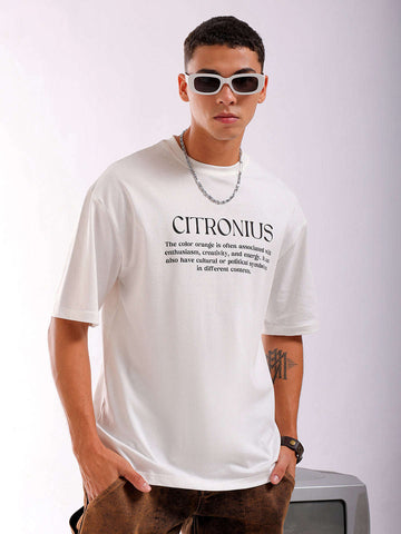 Shop Men's Back Printed Oversized T-Shirt Online.