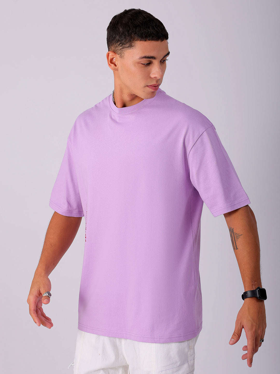 Shop Men's Back Printed Oversized T-Shirt Online.