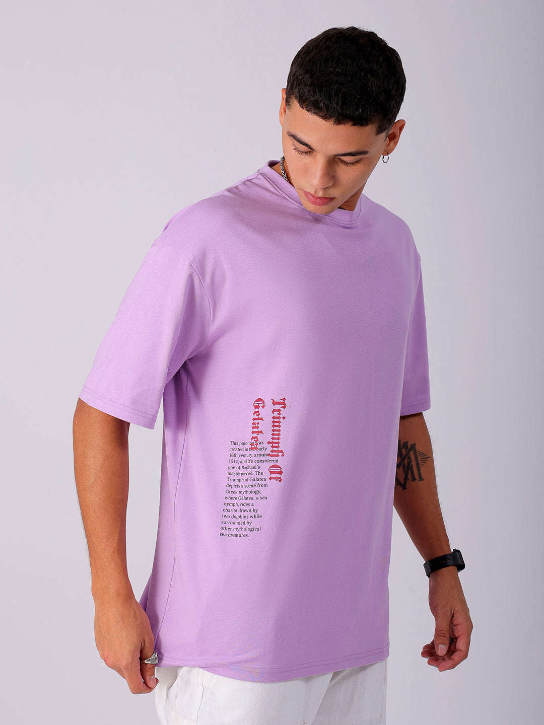 Shop Men's Back Printed Oversized T-Shirt Online.