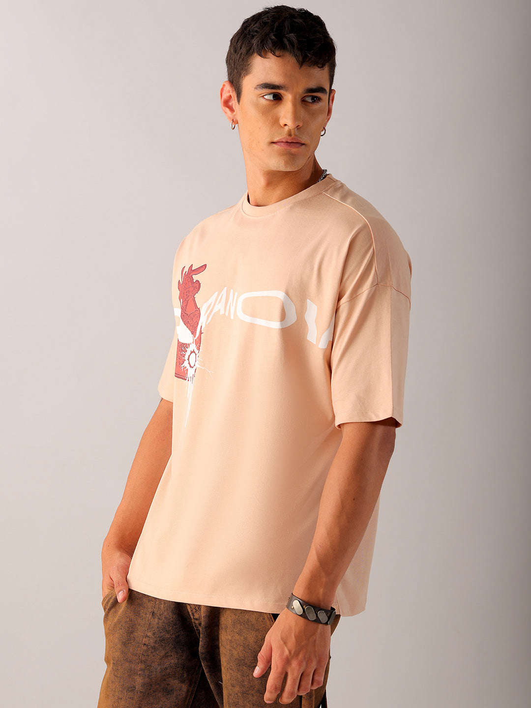 Shop Men's Graphic Printed Oversized T-Shirt Online.