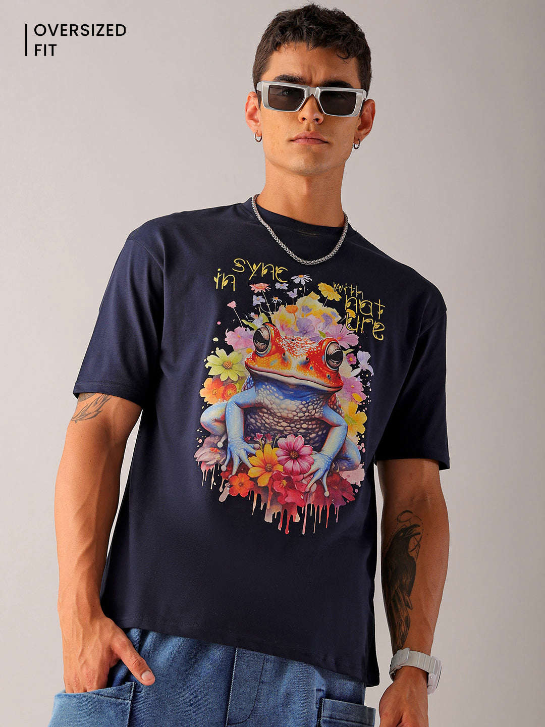 Shop Men's Graphic Printed Oversized T-Shirt Online.