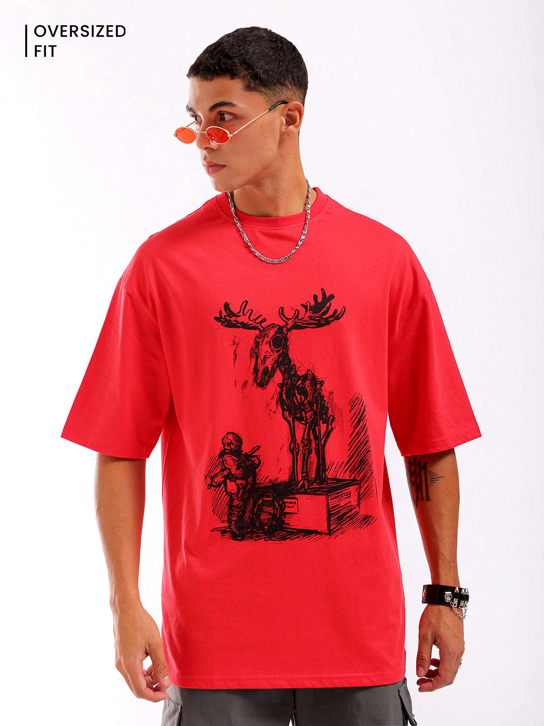 Shop Men's Graphic Printed Oversized T-Shirt Online.