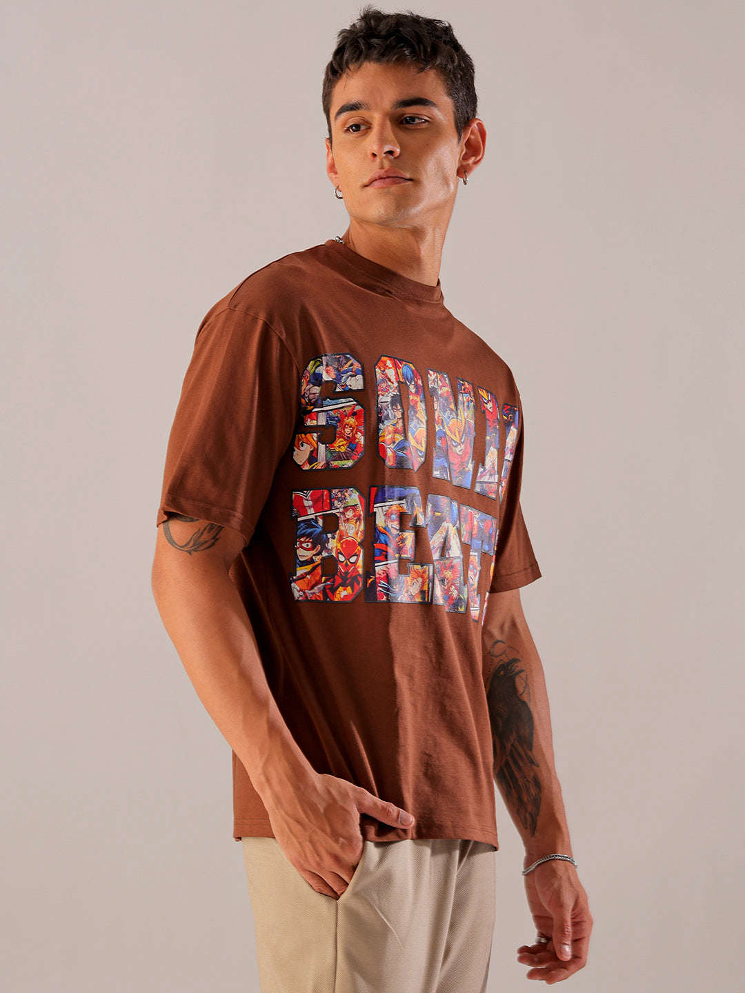 Shop Men's Graphic Printed Oversized T-Shirt Online.