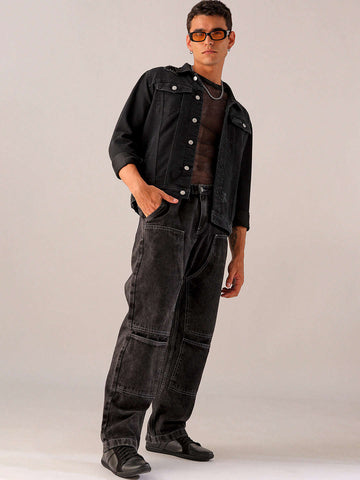 Shop Men's Patched G365 Relaxed Jeans Online.