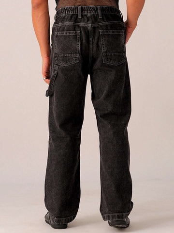 Shop Men's Patched G365 Relaxed Jeans Online.