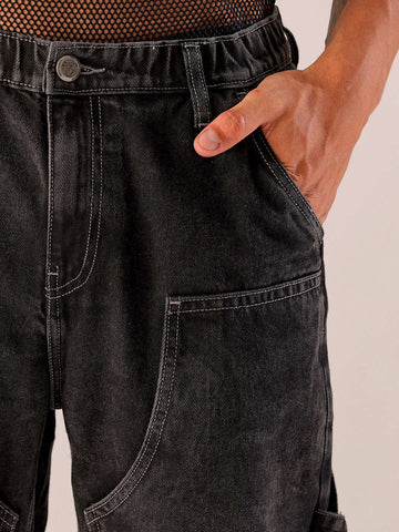 Shop Men's Patched G365 Relaxed Jeans Online.