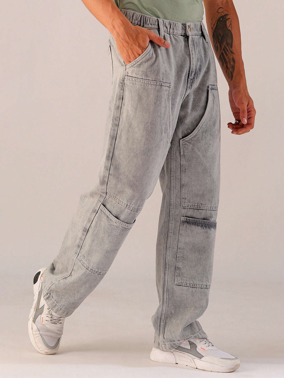 Shop Men's Patched G365 Relaxed Fit Jeans Online.