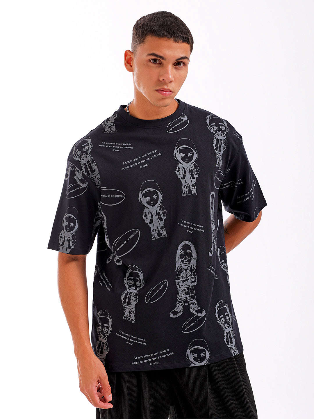 Shop Men's Printed Oversized T-Shirt Online.