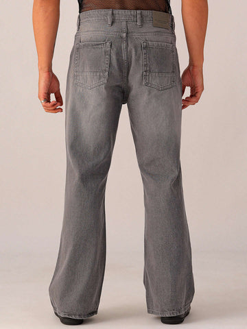 Grey Bootcut Pants Gray Bootcut Jeans Mens Shop Men's Solid G142