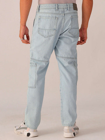 Shop Men's Solid Dad Fit Jeans Online.