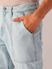 Shop Men's Solid Dad Fit Jeans Online.