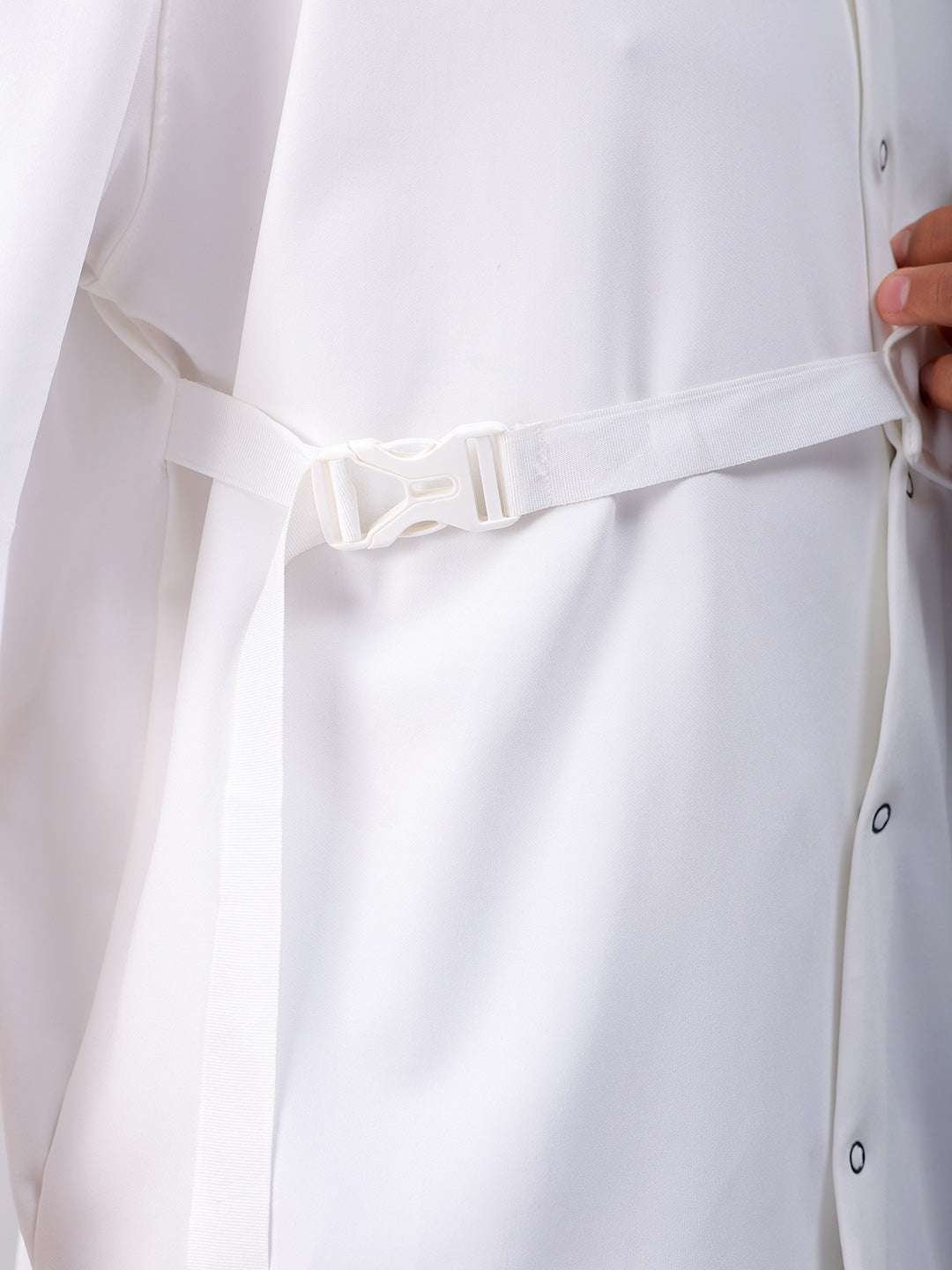 Shop Men's White Boxy Fit Solid Streetwear Utility Shirt Online.