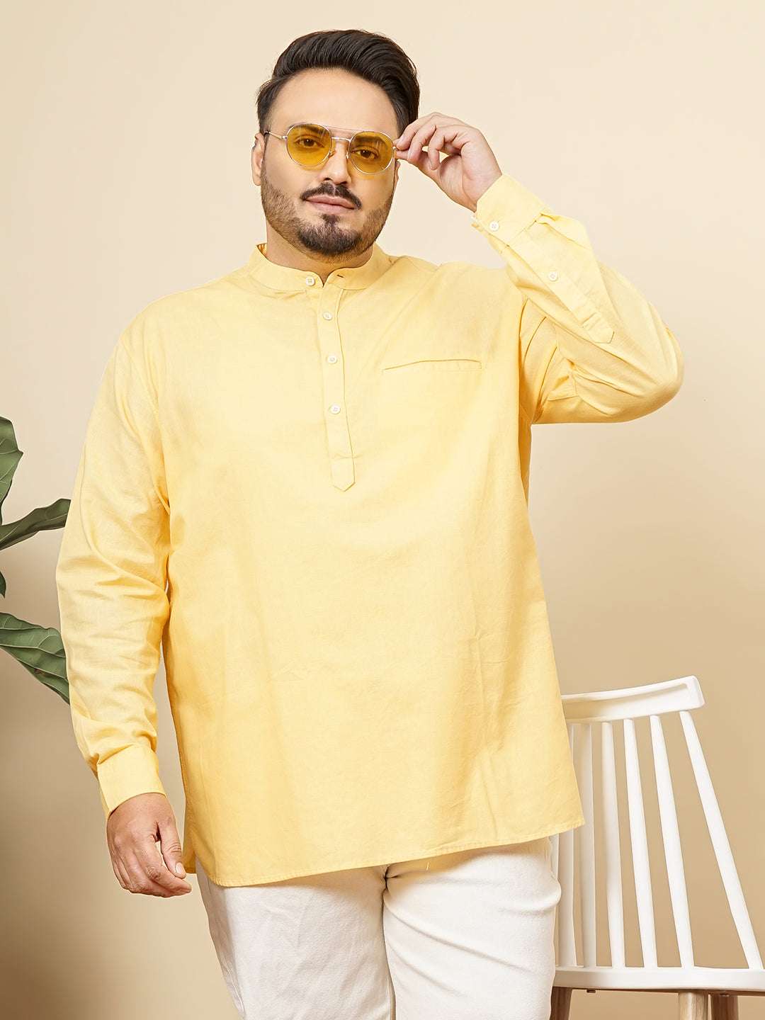 Shop Men's Solid Plus Size Shirt Online.