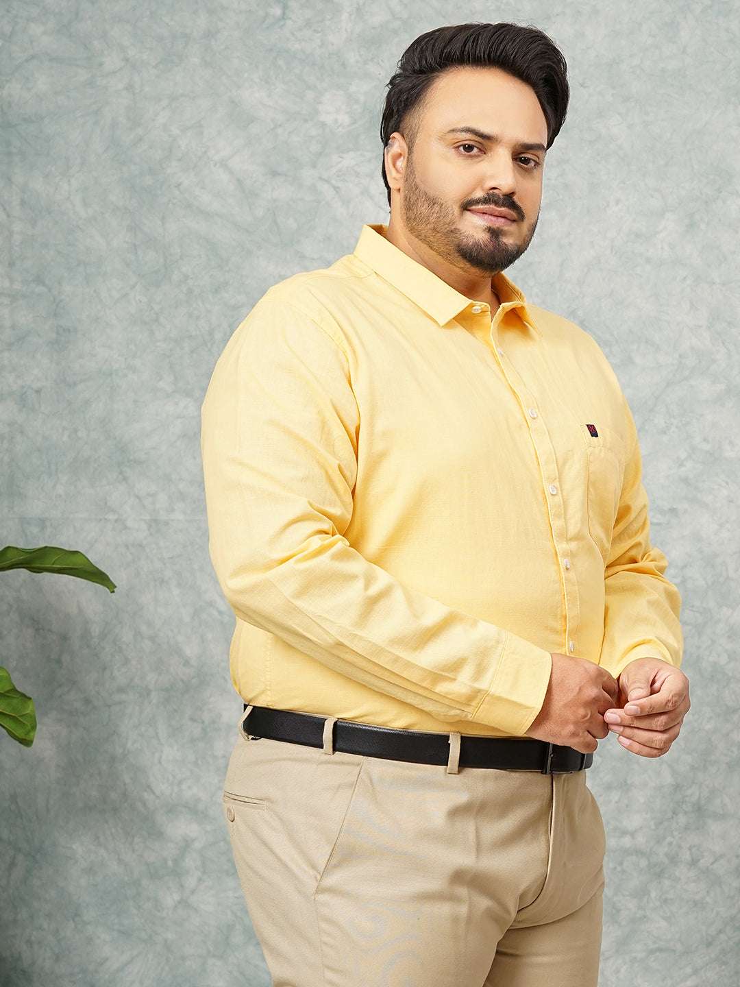 Shop Men's Solid Plus Size Shirt Online.