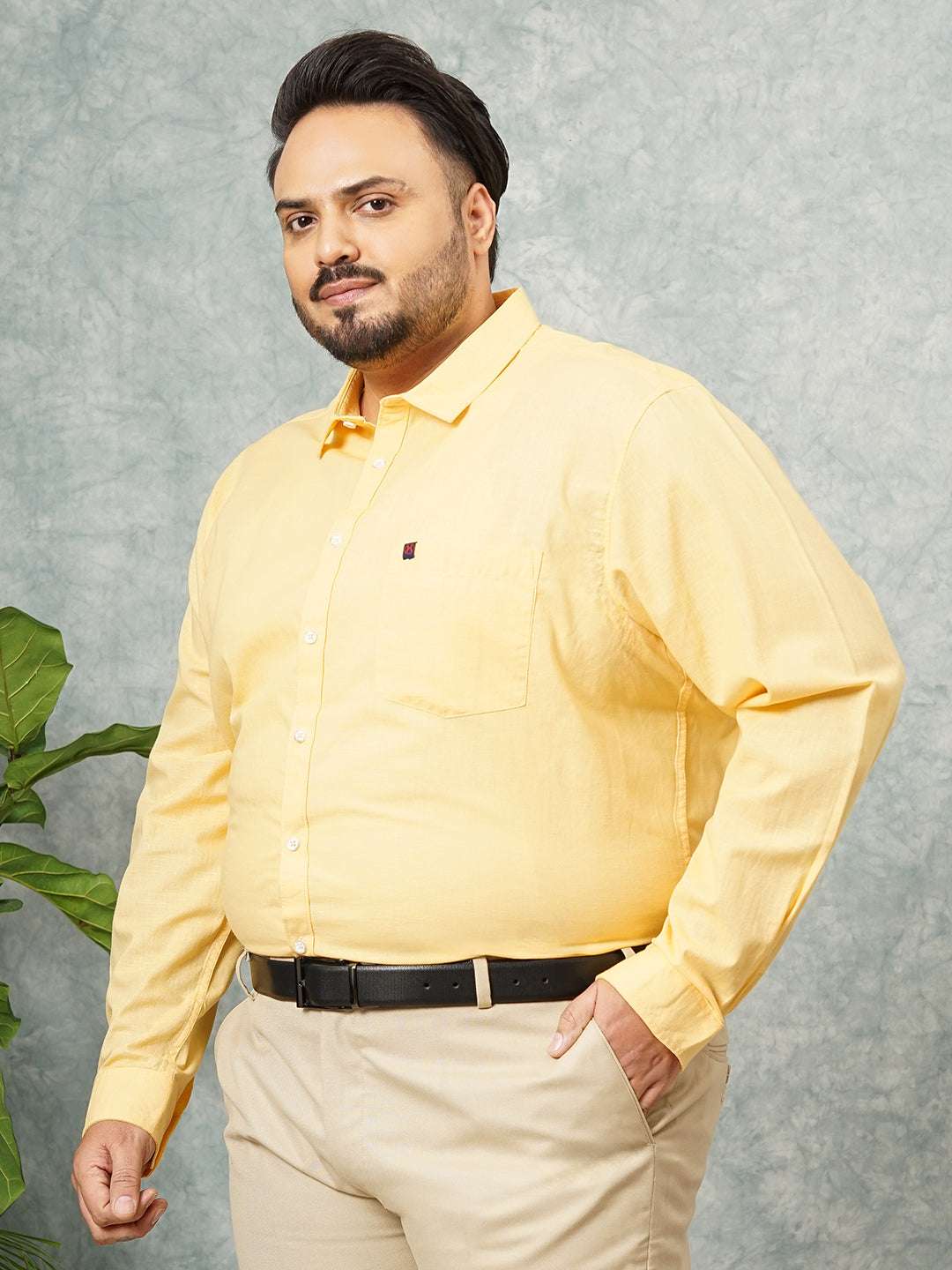 Shop Men's Solid Plus Size Shirt Online.