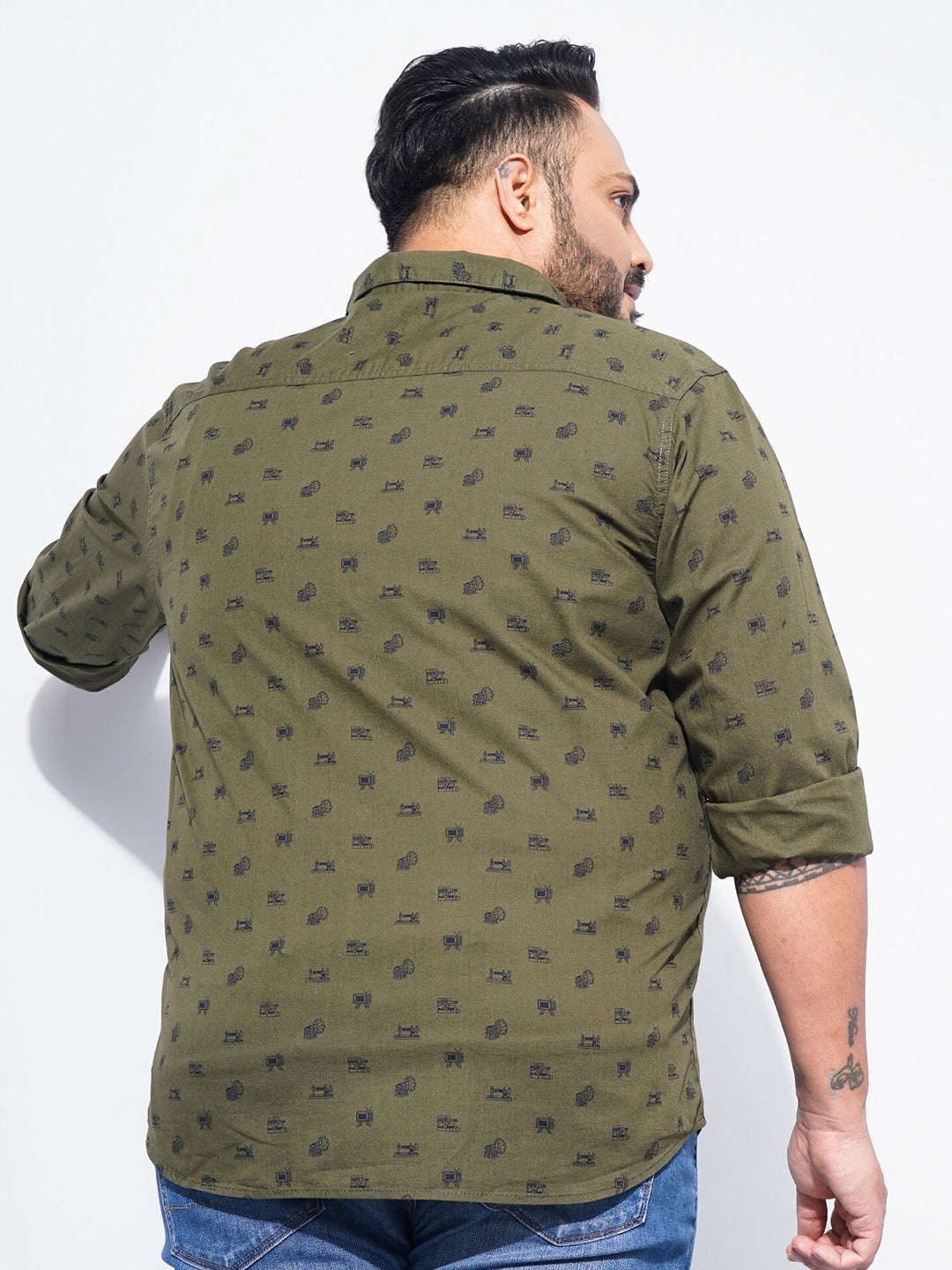 Shop Men Plus Size Printed Shirt Online.