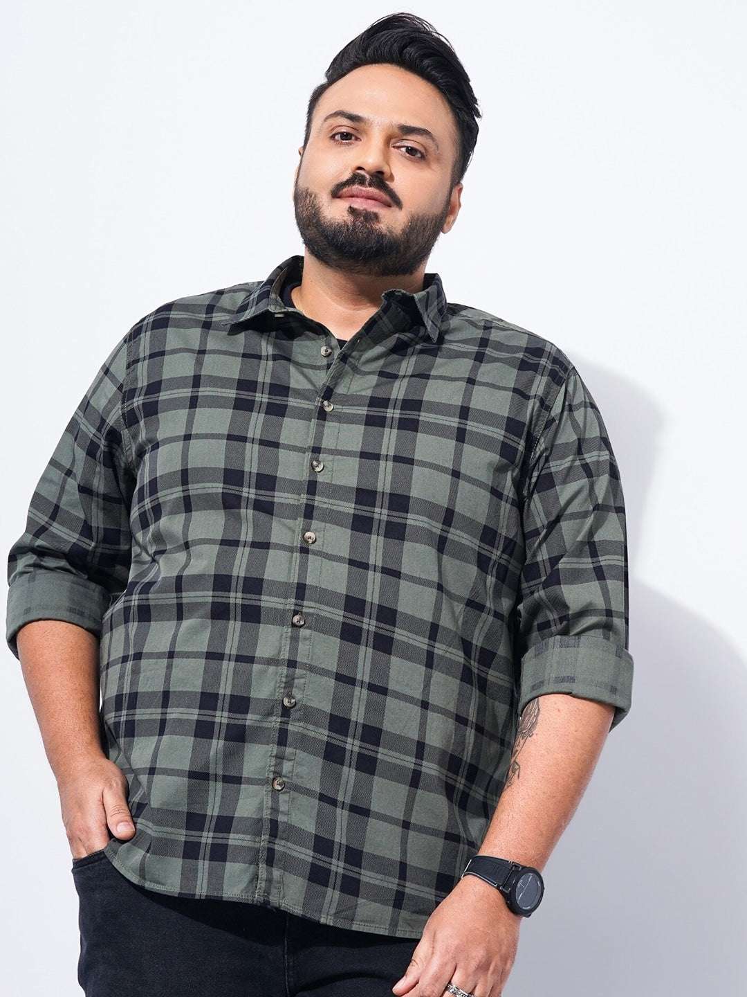 Shop Men Plus Size Printed Shirt Online.