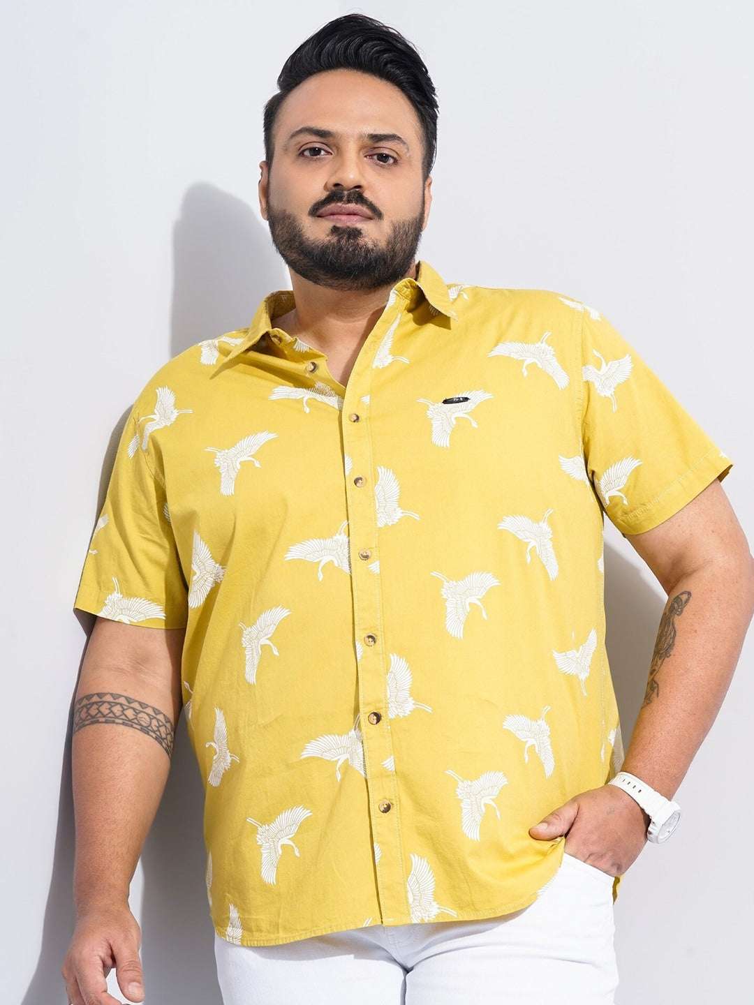 Shop Men Plus Size Printed Shirt Online.