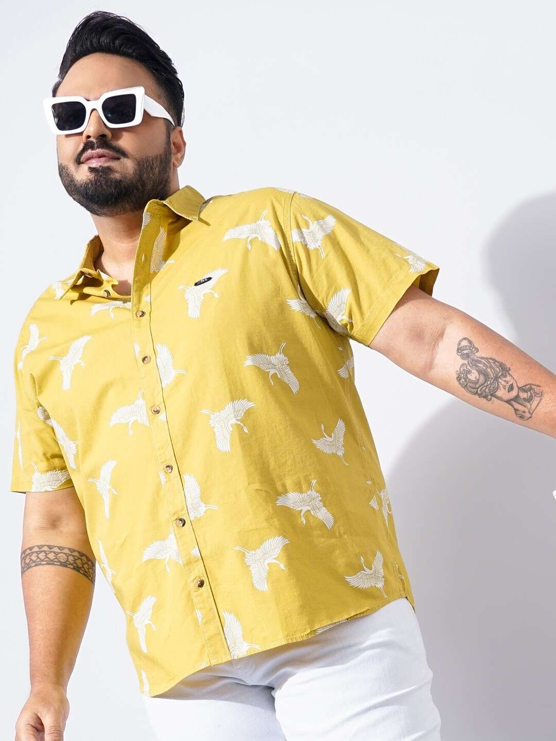 Shop Men Plus Size Printed Shirt Online.