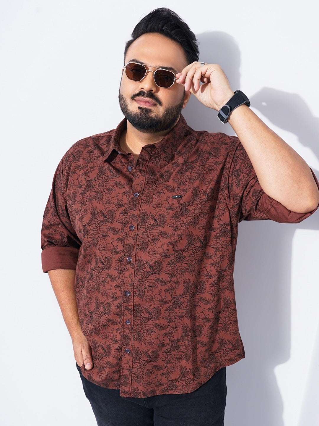 Shop Men Plus Size Printed Shirt Online.