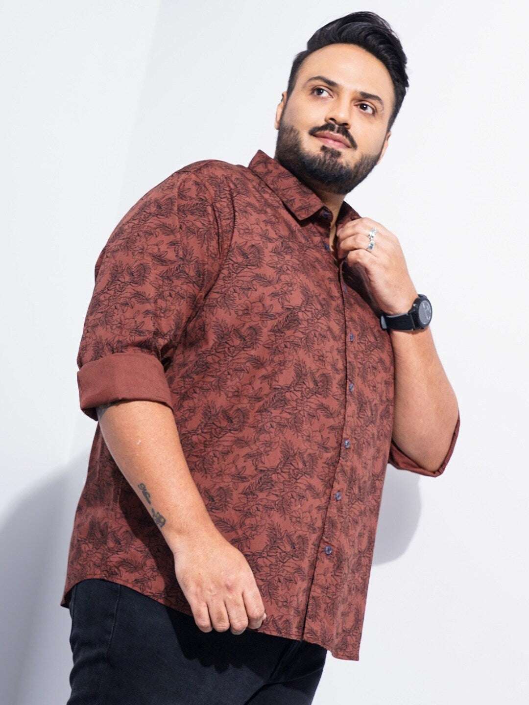 Shop Men Plus Size Printed Shirt Online.