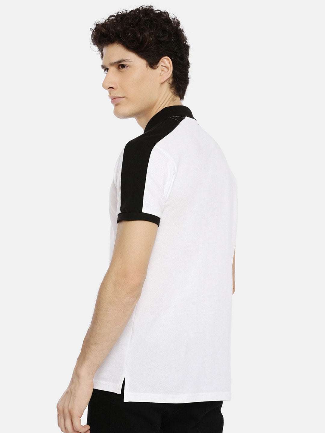 Shop Men Colourblocked TShirt Online.