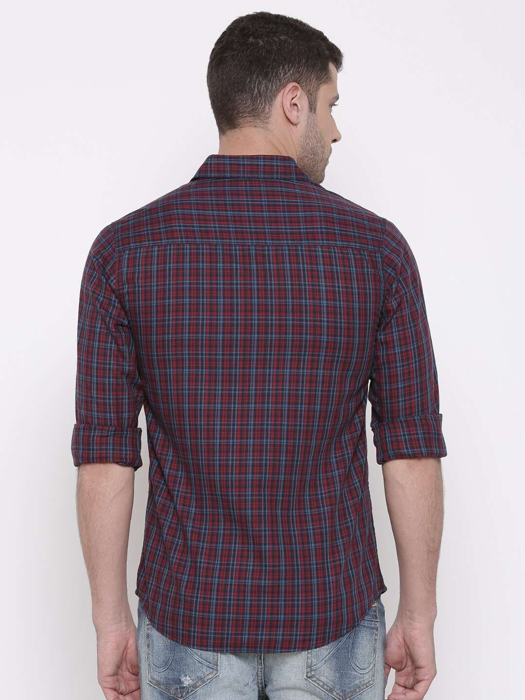 Shop Men Checked Shirt Online.