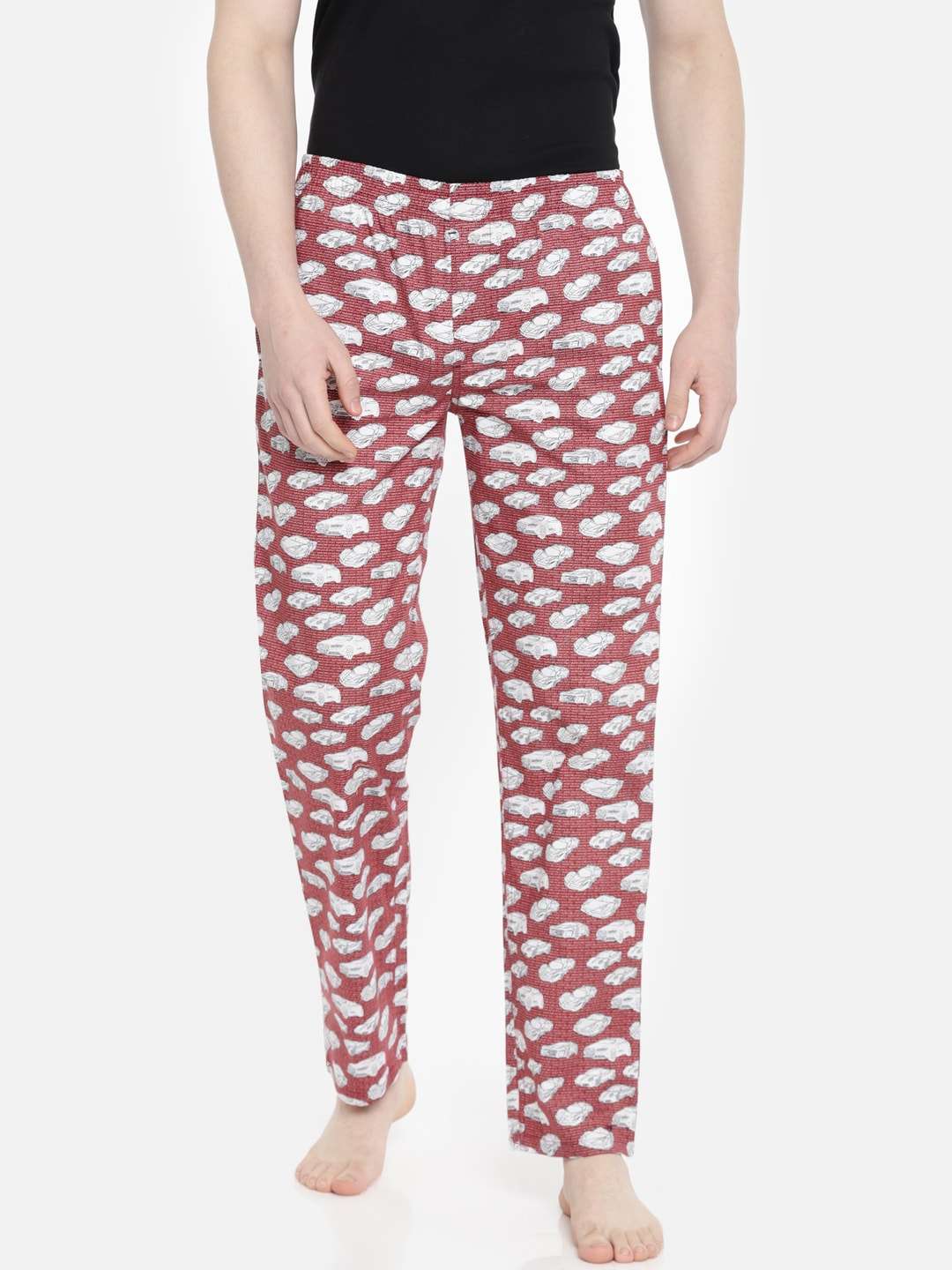 Shop Men Abstract Printed Lounge Pant Online.