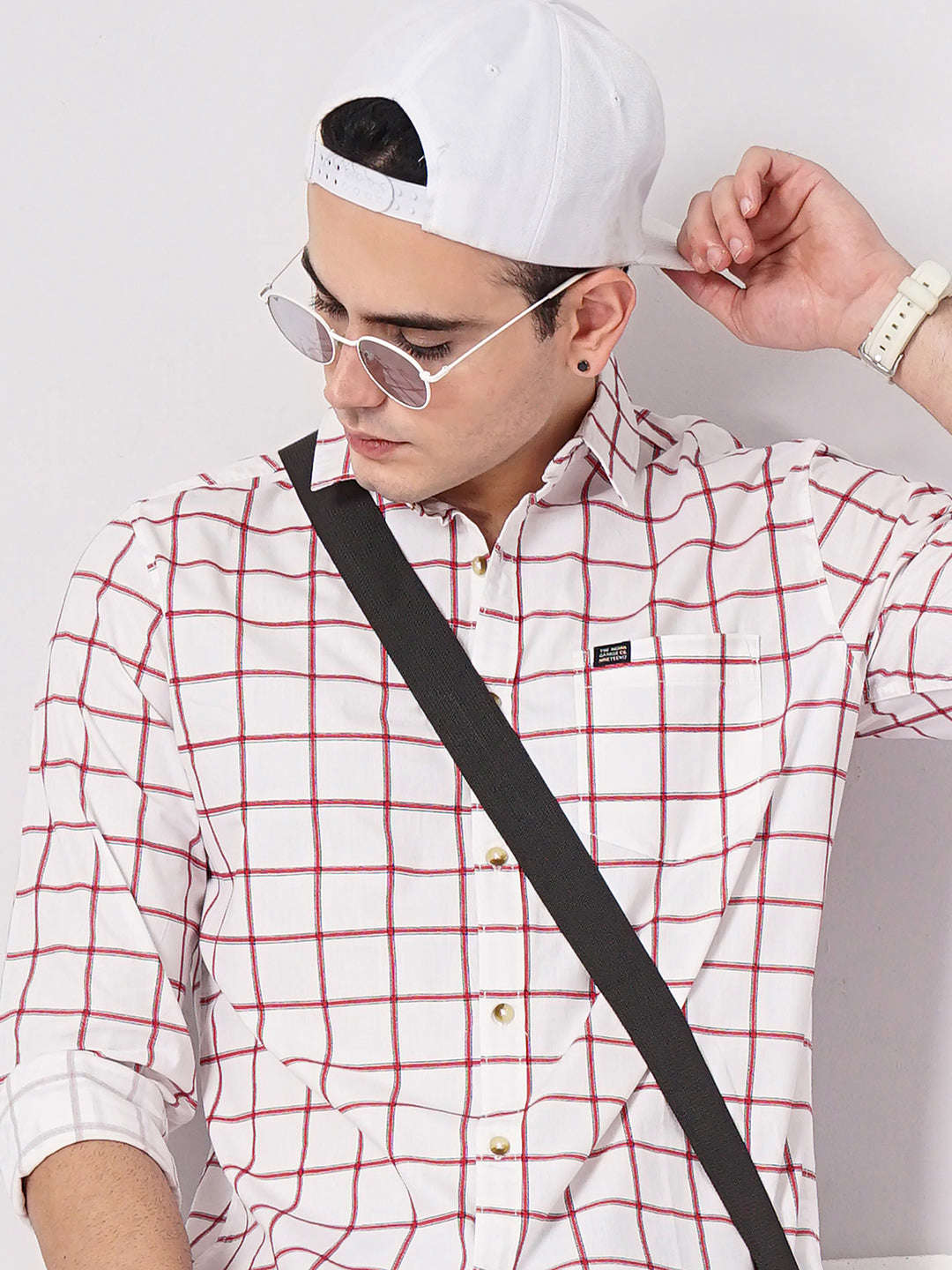 Shop Men Checked Casual Shirt Online.