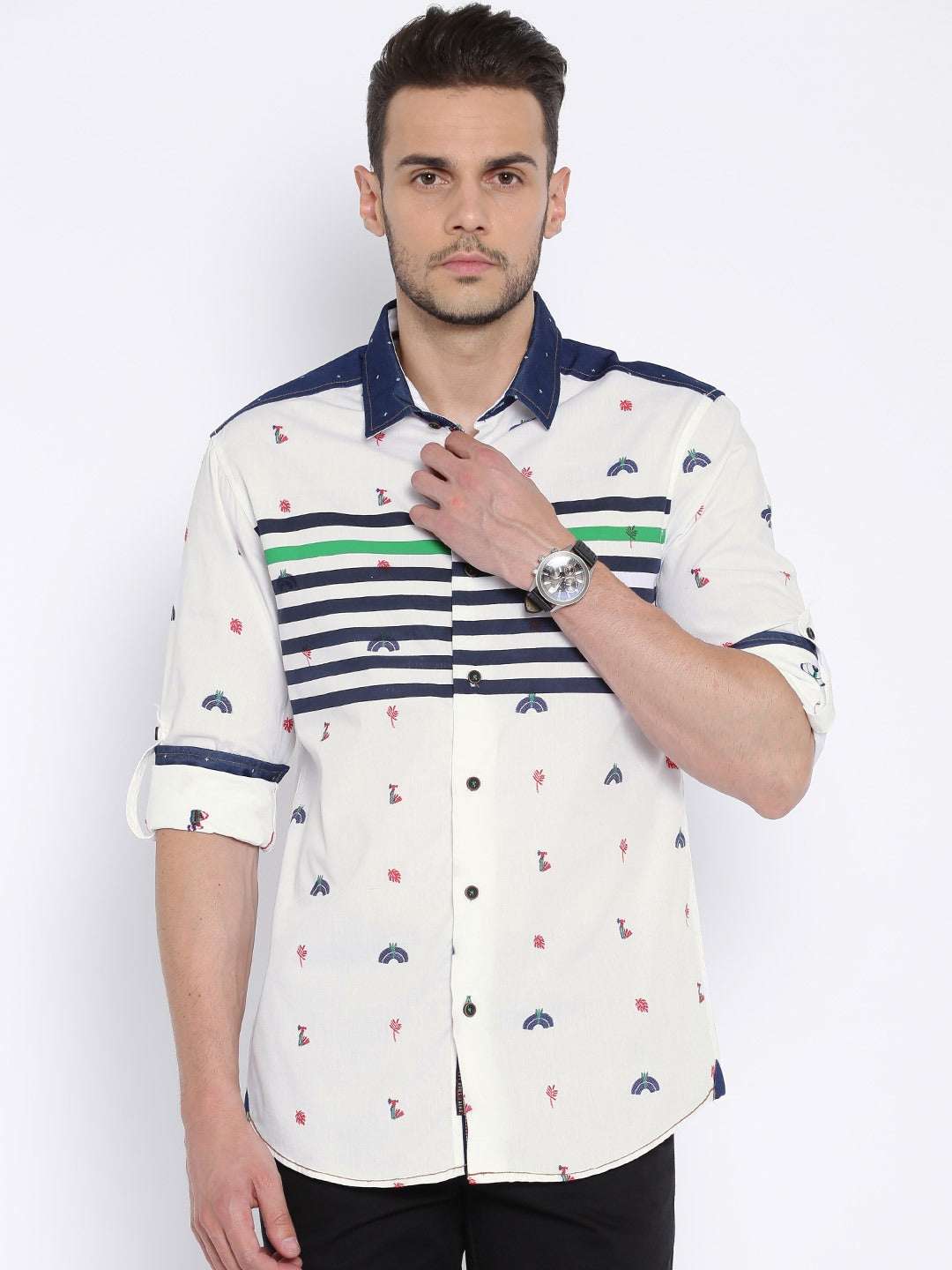 Shop Men Striped Shirt Online.