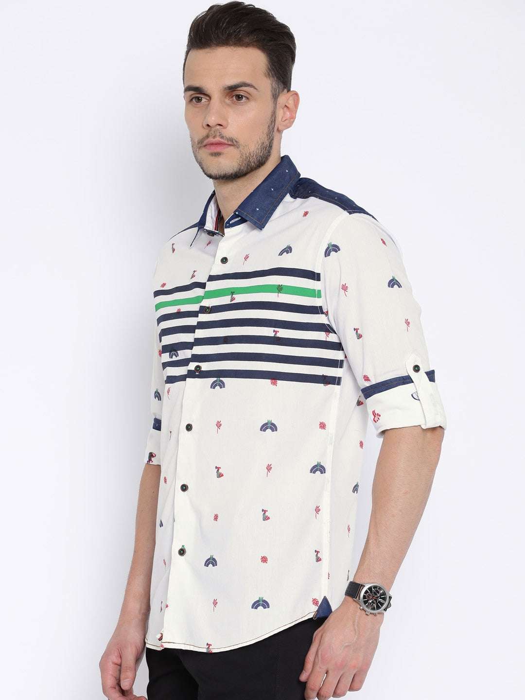 Shop Men Striped Shirt Online.