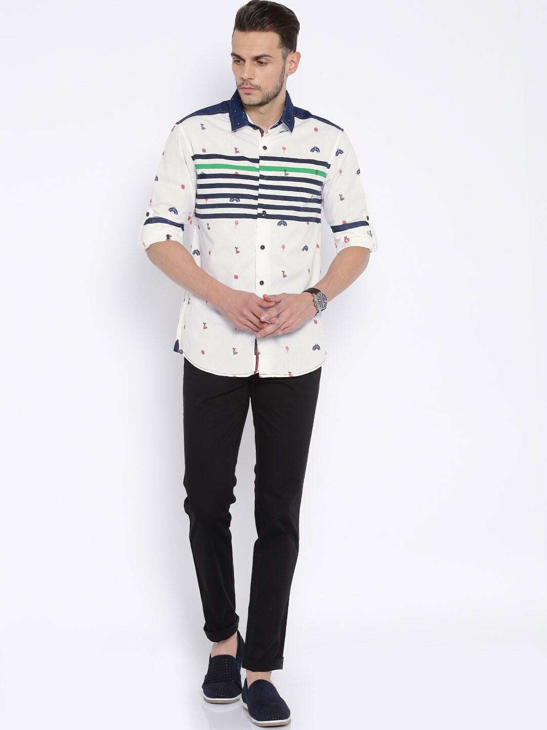 Shop Men Striped Shirt Online.