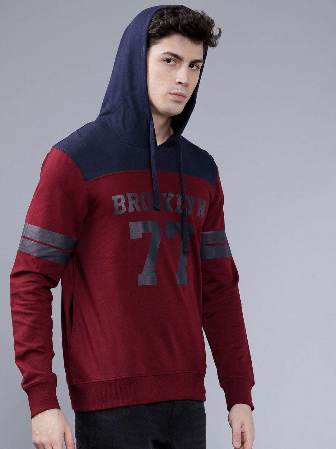 Shop Men's Solid Slim Fit Sweatshirt Online.