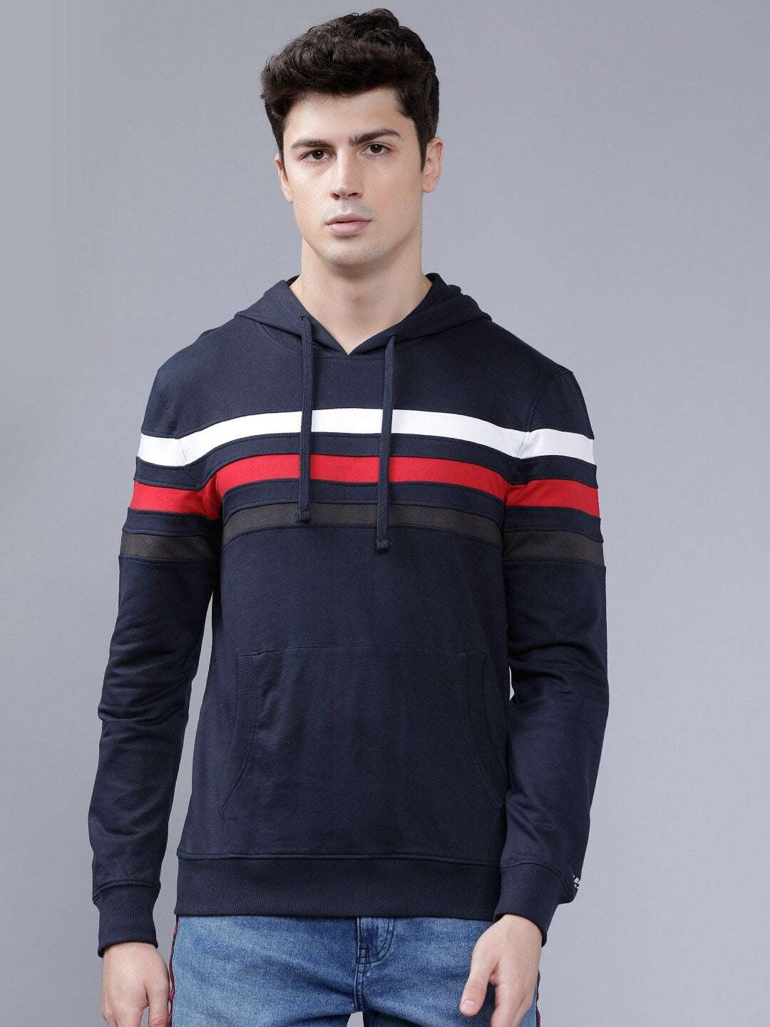 Shop Men's Solid Slim Fit Sweatshirt Online.