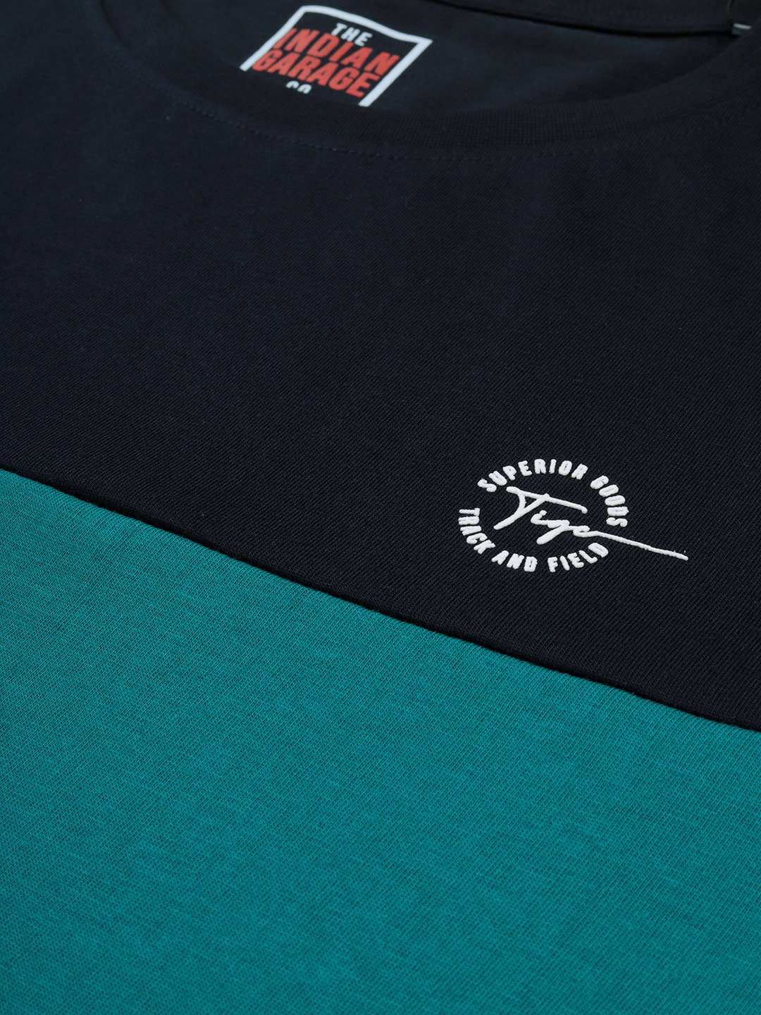 Shop Men Colourblocked TShirt Online.